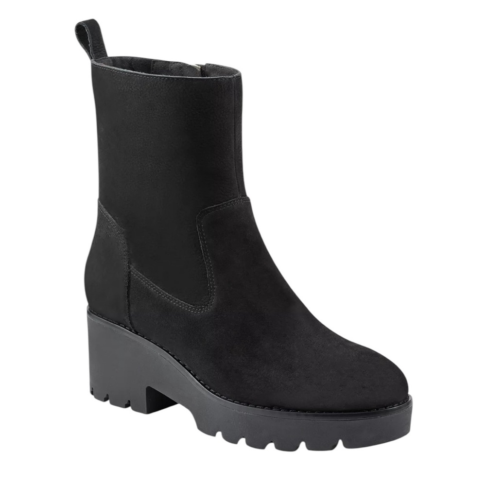 NIB Easy Spirit Women’s Morgan black leather upper booties size 11 M.